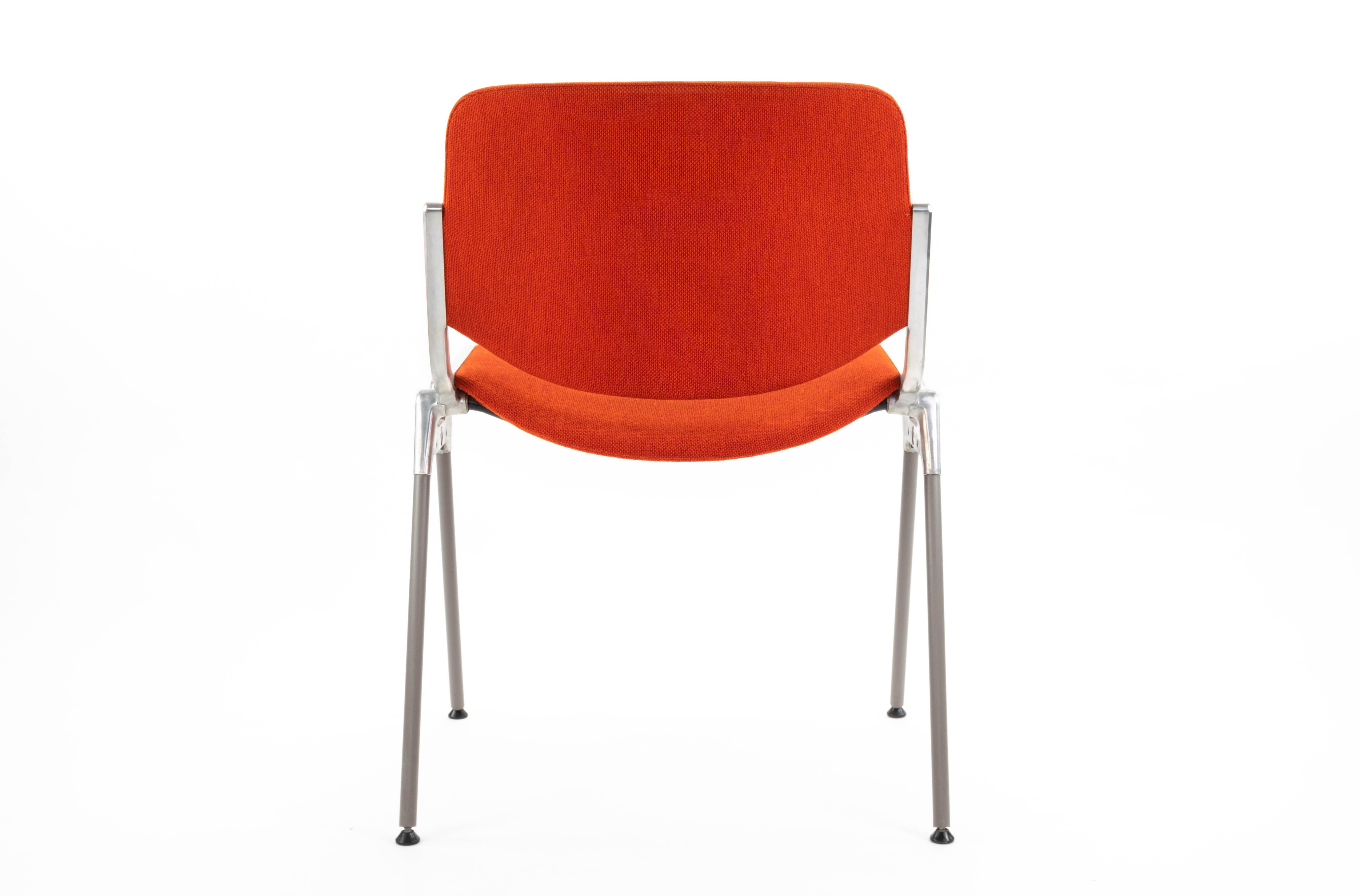 Aluminum Mid-Century Modern Stackable Chairs by Giancarlo Piretti for Castelli Italy 1965