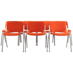 Mid-Century Modern Stackable Chairs by Giancarlo Piretti for Castelli Italy 1965