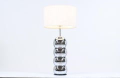Mid-Century Modern Stacked-Ball Chrome Table Lamp by George Kovacs