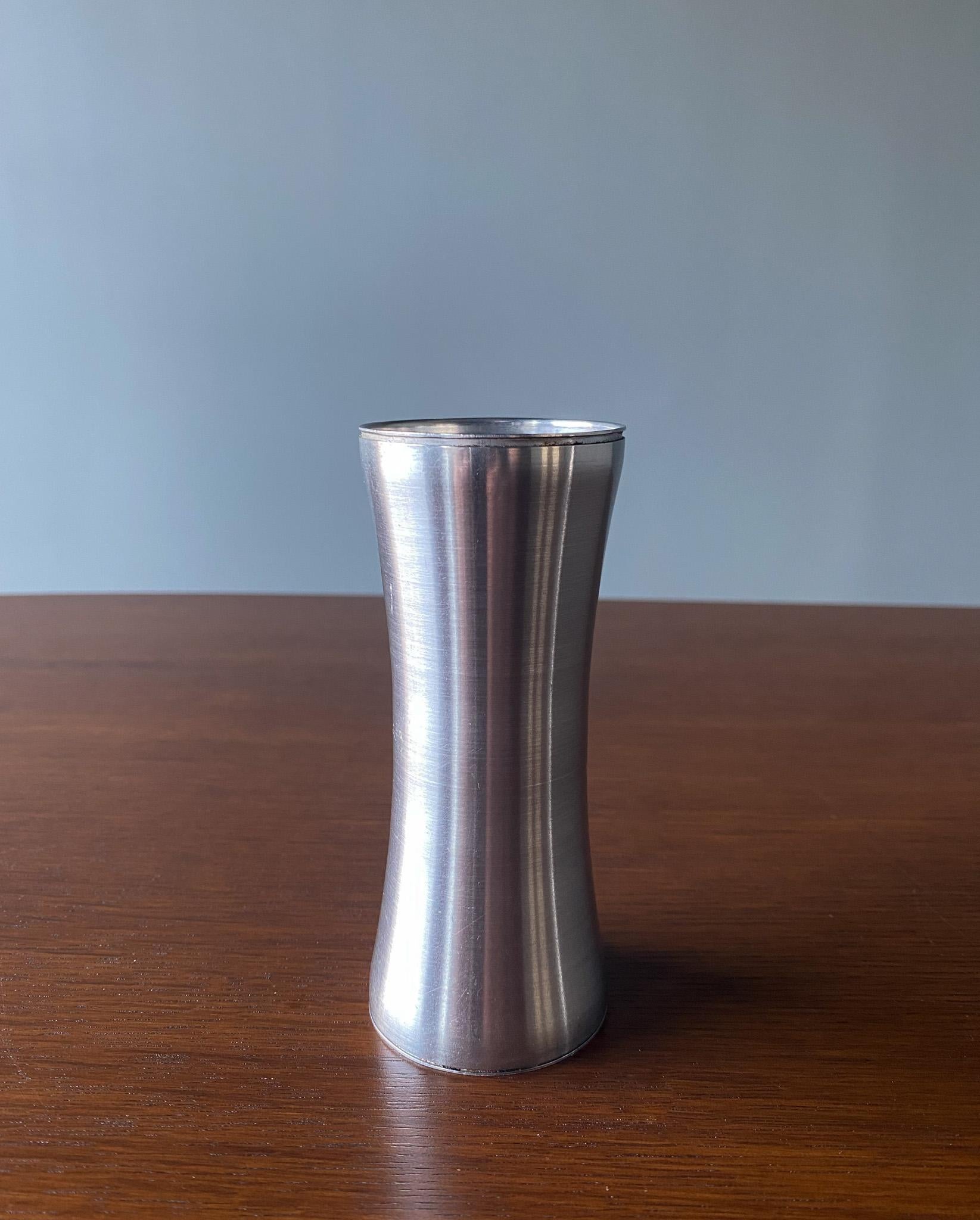 Mid Century Modern Stainless Steel Salt & Pepper Shakers Set, USA, 1950's 5