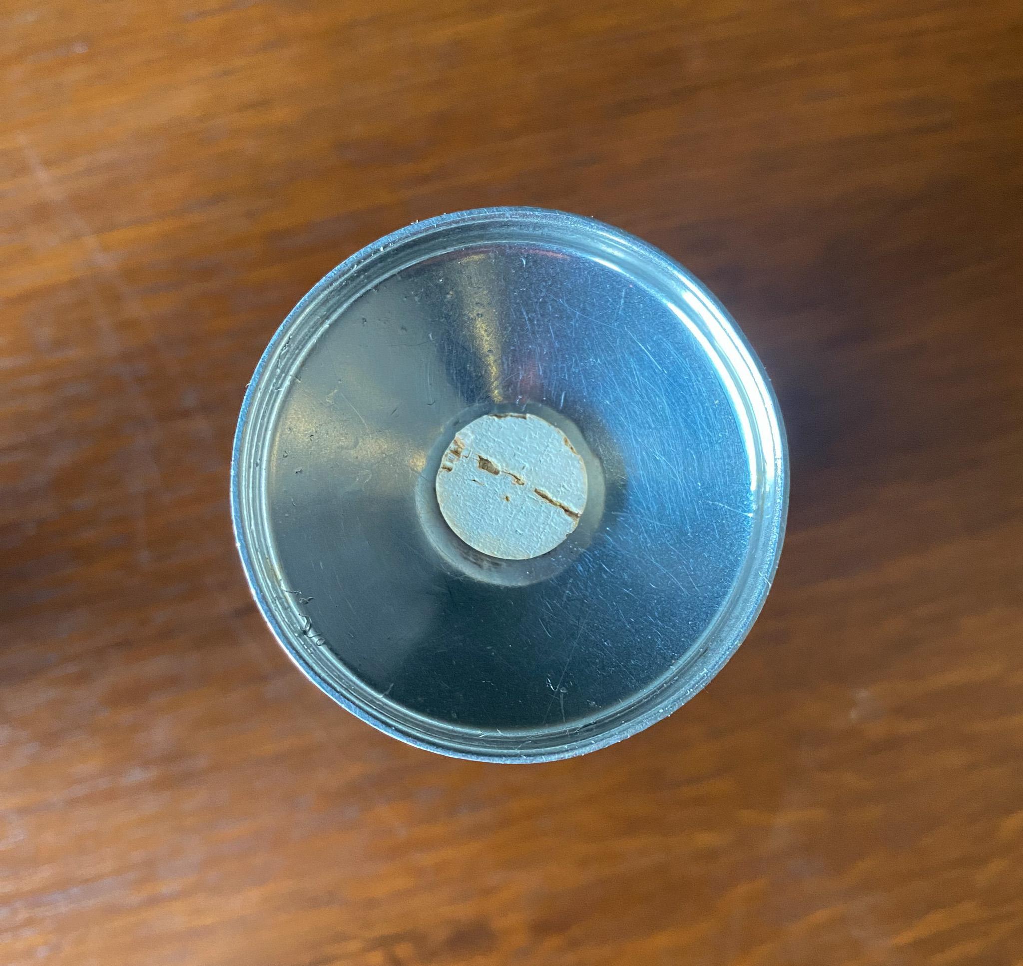 Mid Century Modern Stainless Steel Salt & Pepper Shakers Set, USA, 1950's 7
