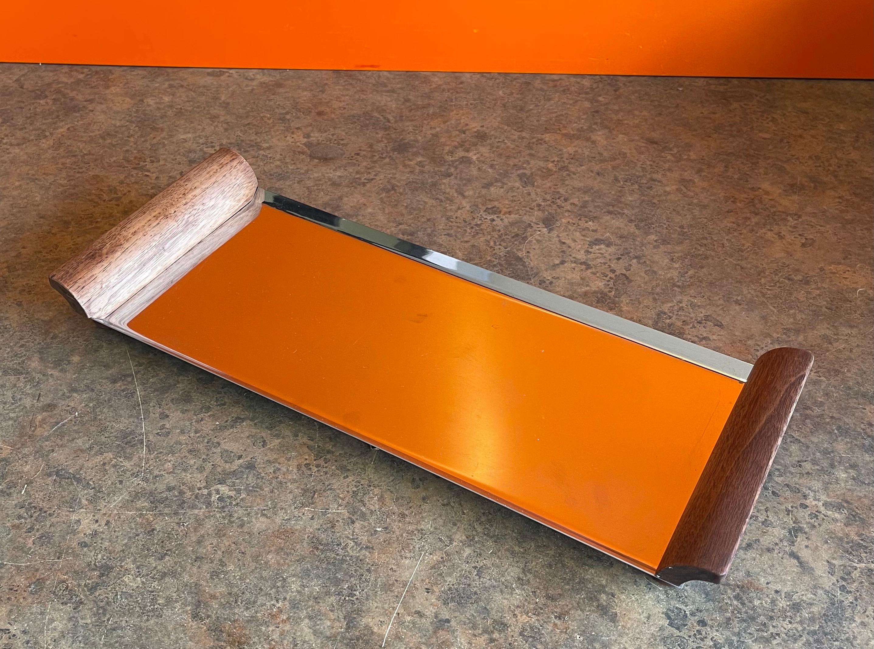 vintage stainless steel serving trays