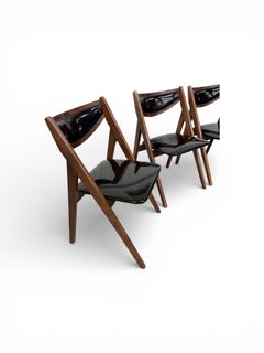 Mid-Century Modern Stakmore Folding Dining Chairs - Set of 4