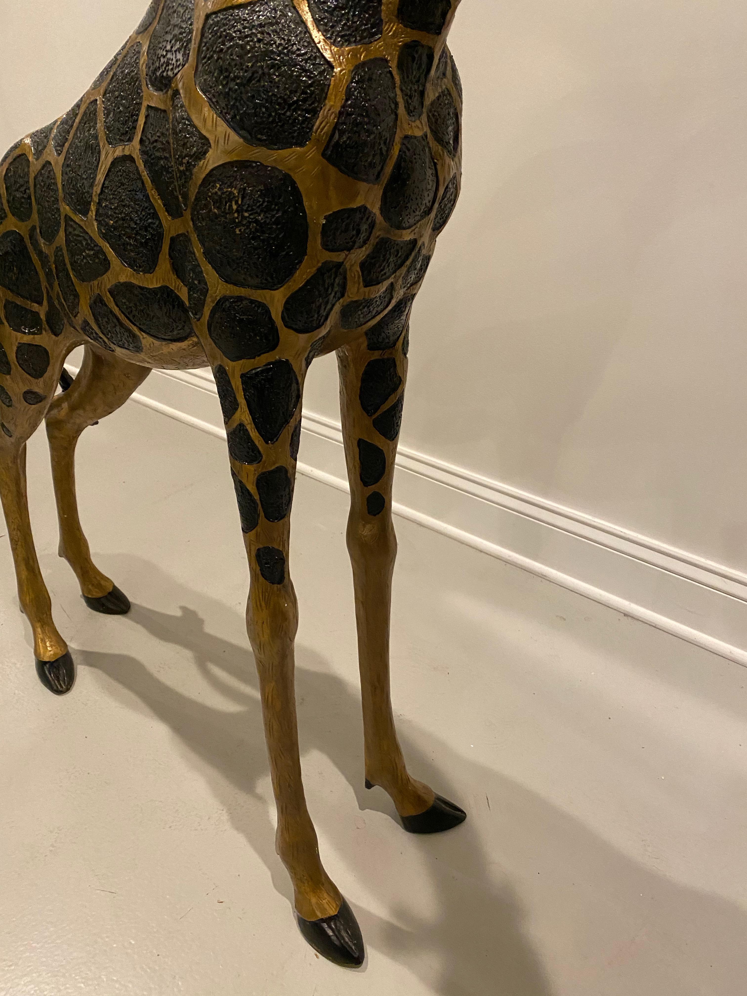 Mid-Century Modern Standing Metal Giraffe For Sale 1