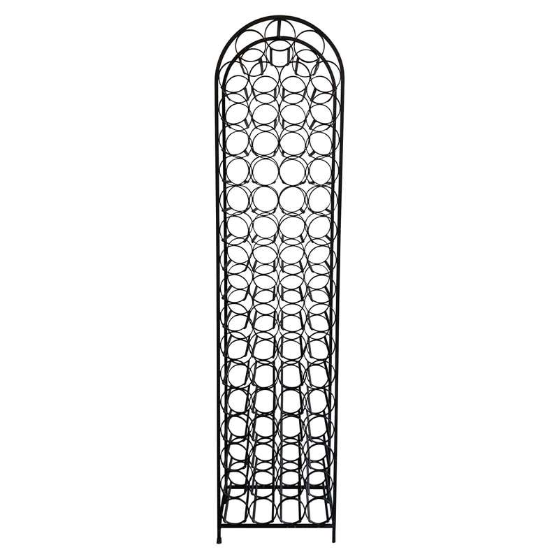 Large Wrought Iron Hanging Pot Rack with Grape Motif at 1stDibs ...