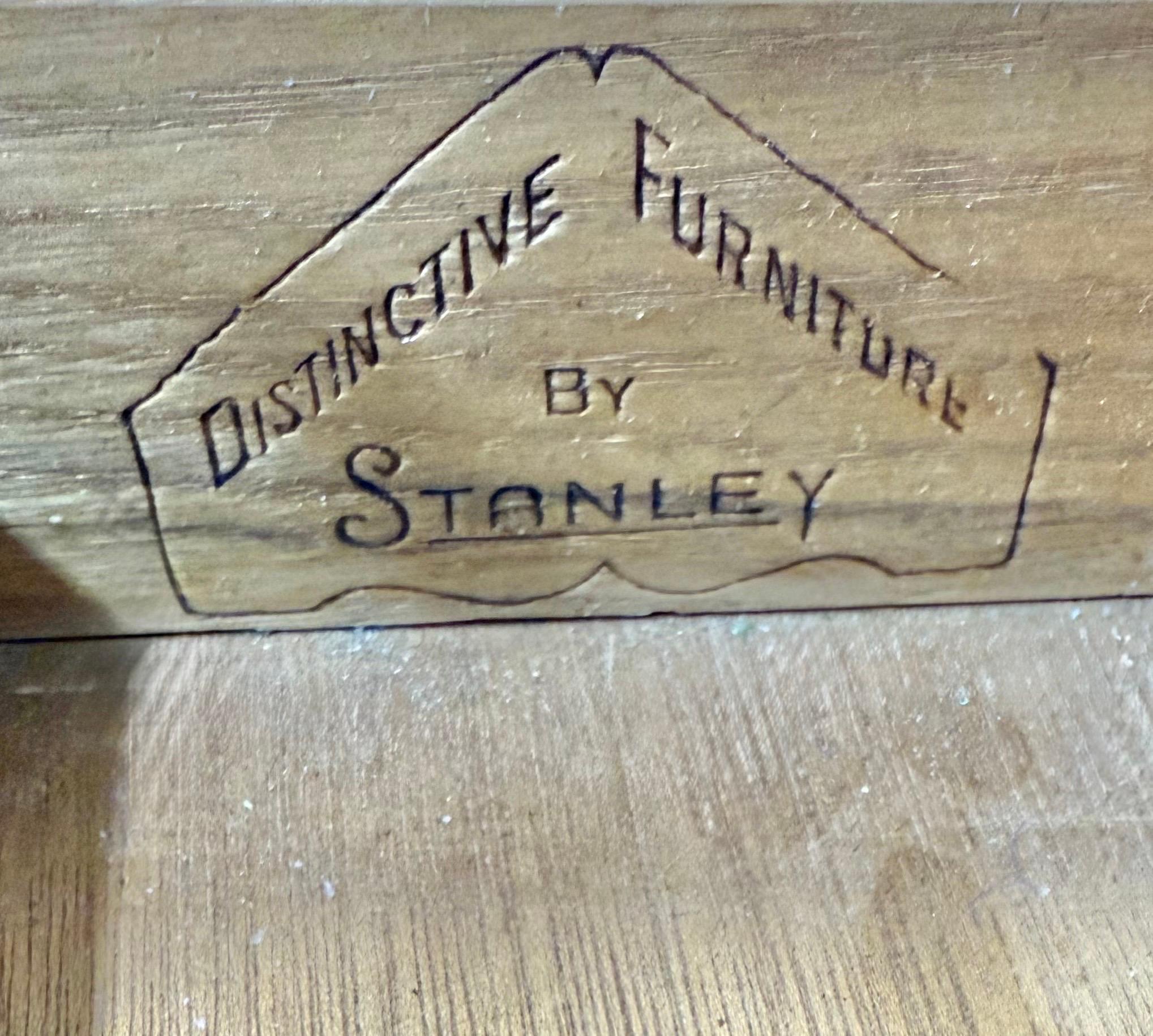 Mid-Century Modern Stanley Walnut Hutch For Sale 3