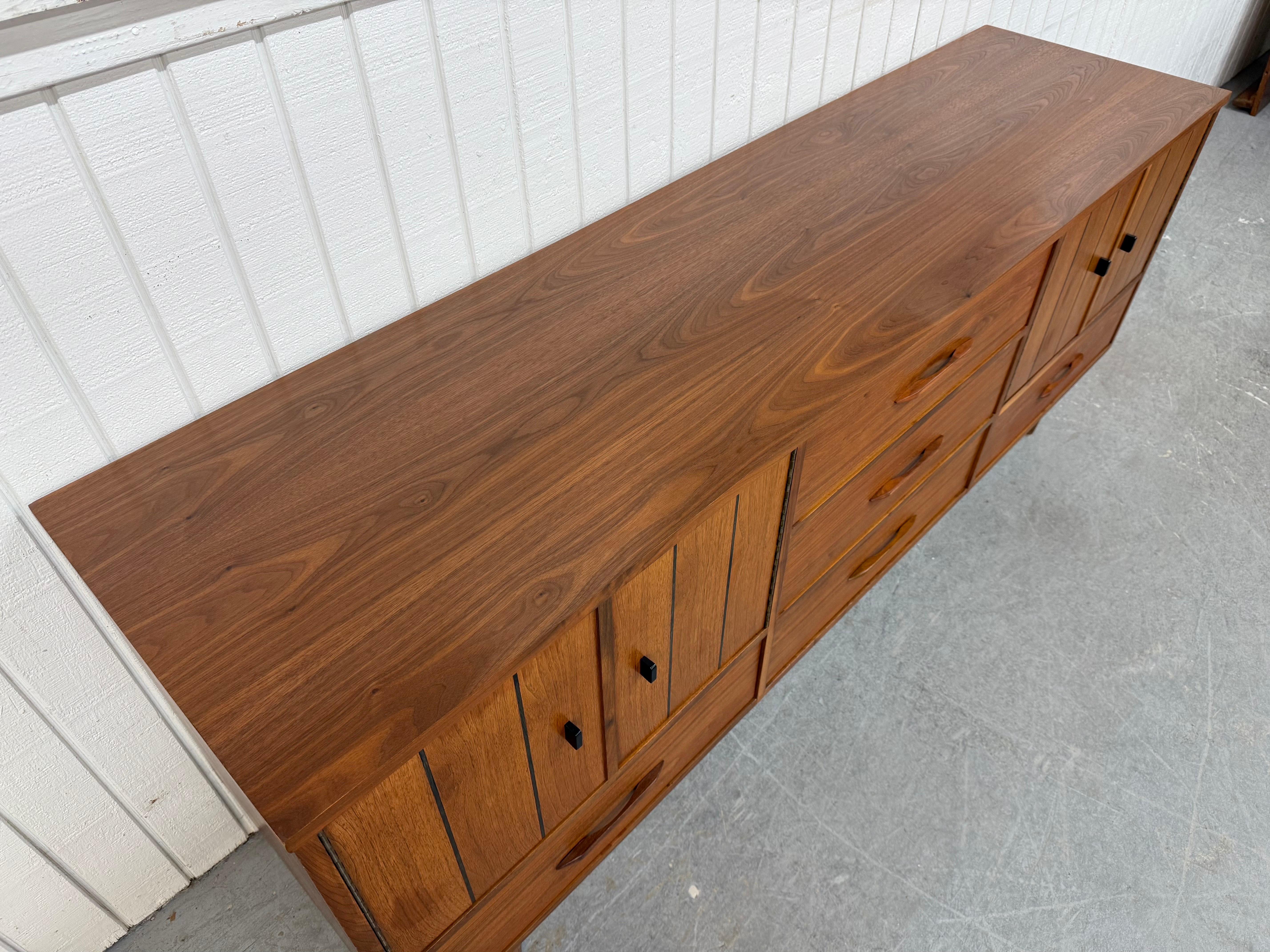 20th Century Mid-Century Modern Stanley Walnut Sideboard