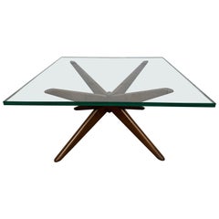 Mid-Century Modern Star Form Coffee Table