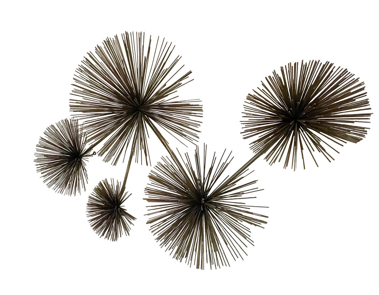 American Mid-Century Modern Starburst Abstract Wall Hanging Sculpture by Curtis Jere
