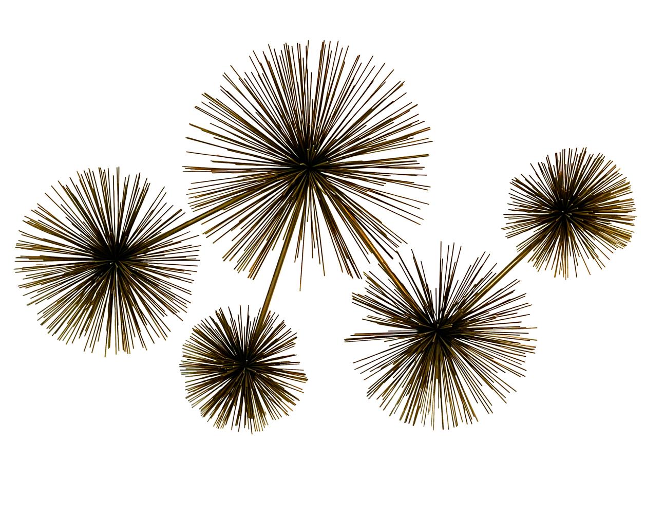 Late 20th Century Mid-Century Modern Starburst Abstract Wall Hanging Sculpture by Curtis Jere