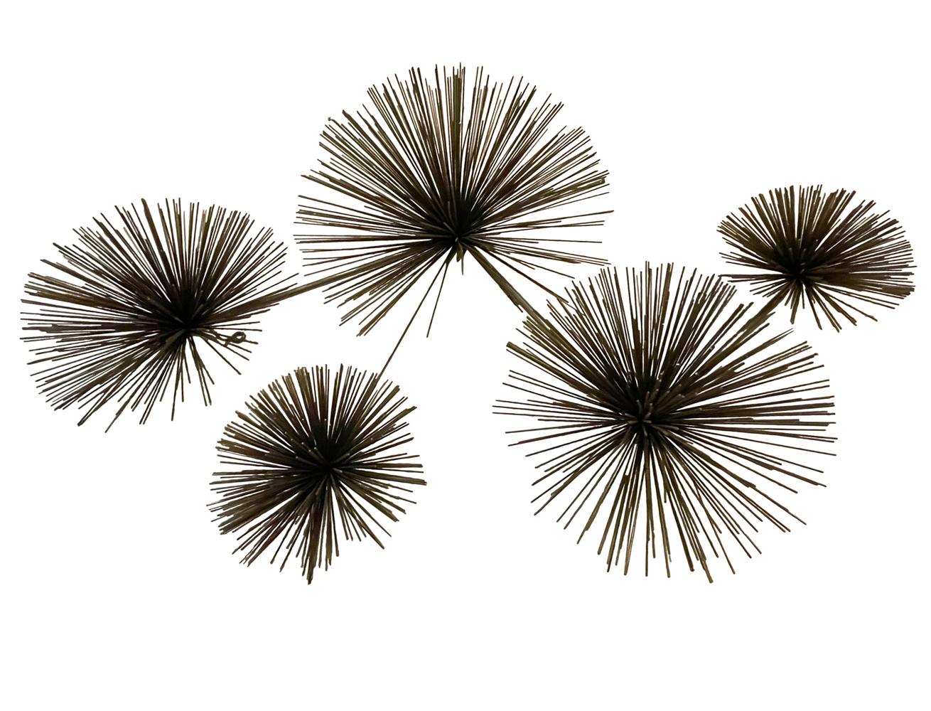 Steel Mid-Century Modern Starburst Abstract Wall Hanging Sculpture by Curtis Jere
