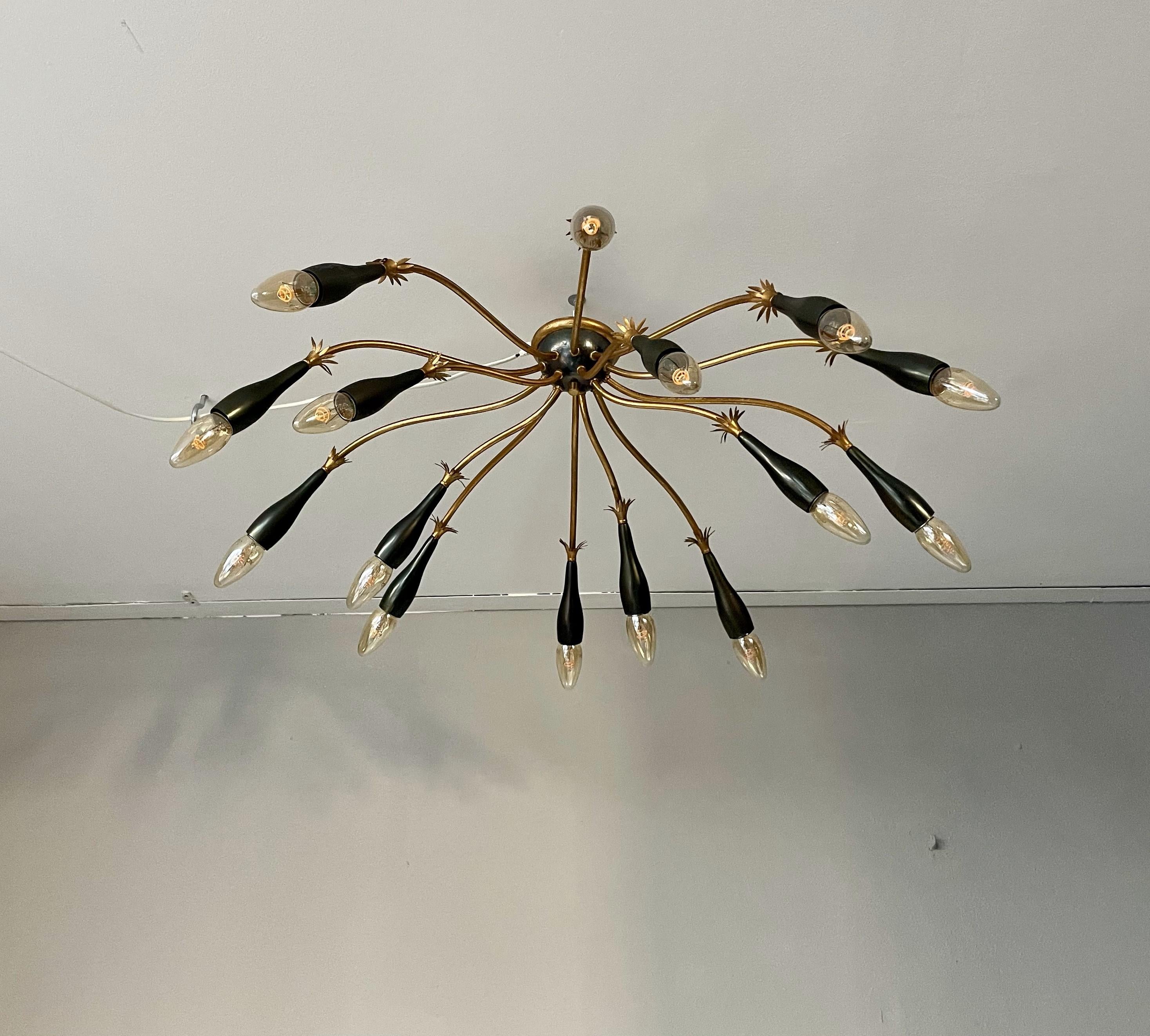 Lampada da soffitto Starburst moderna di metà secolo in vendita 7