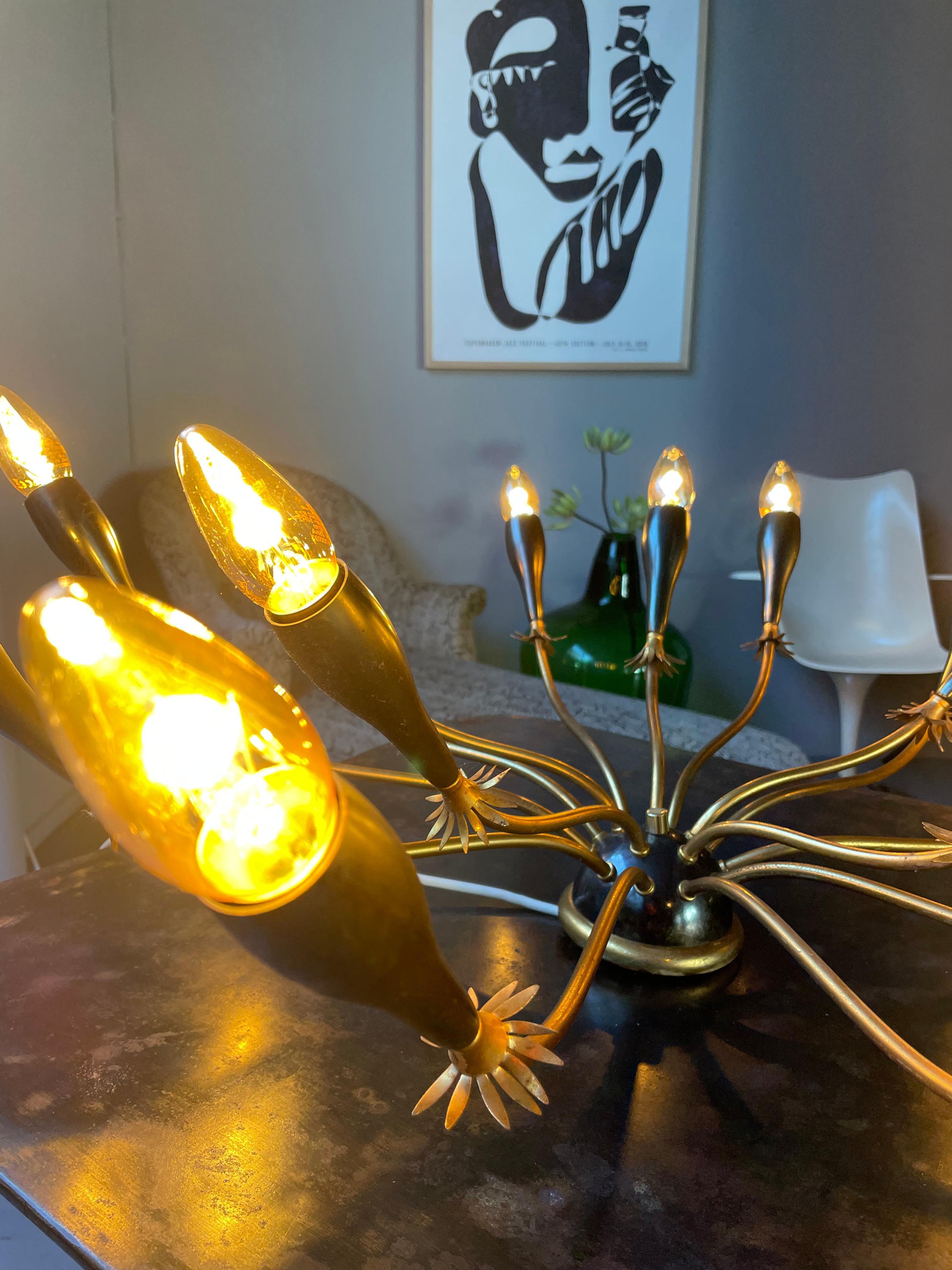 XX secolo Lampada da soffitto Starburst moderna di metà secolo in vendita