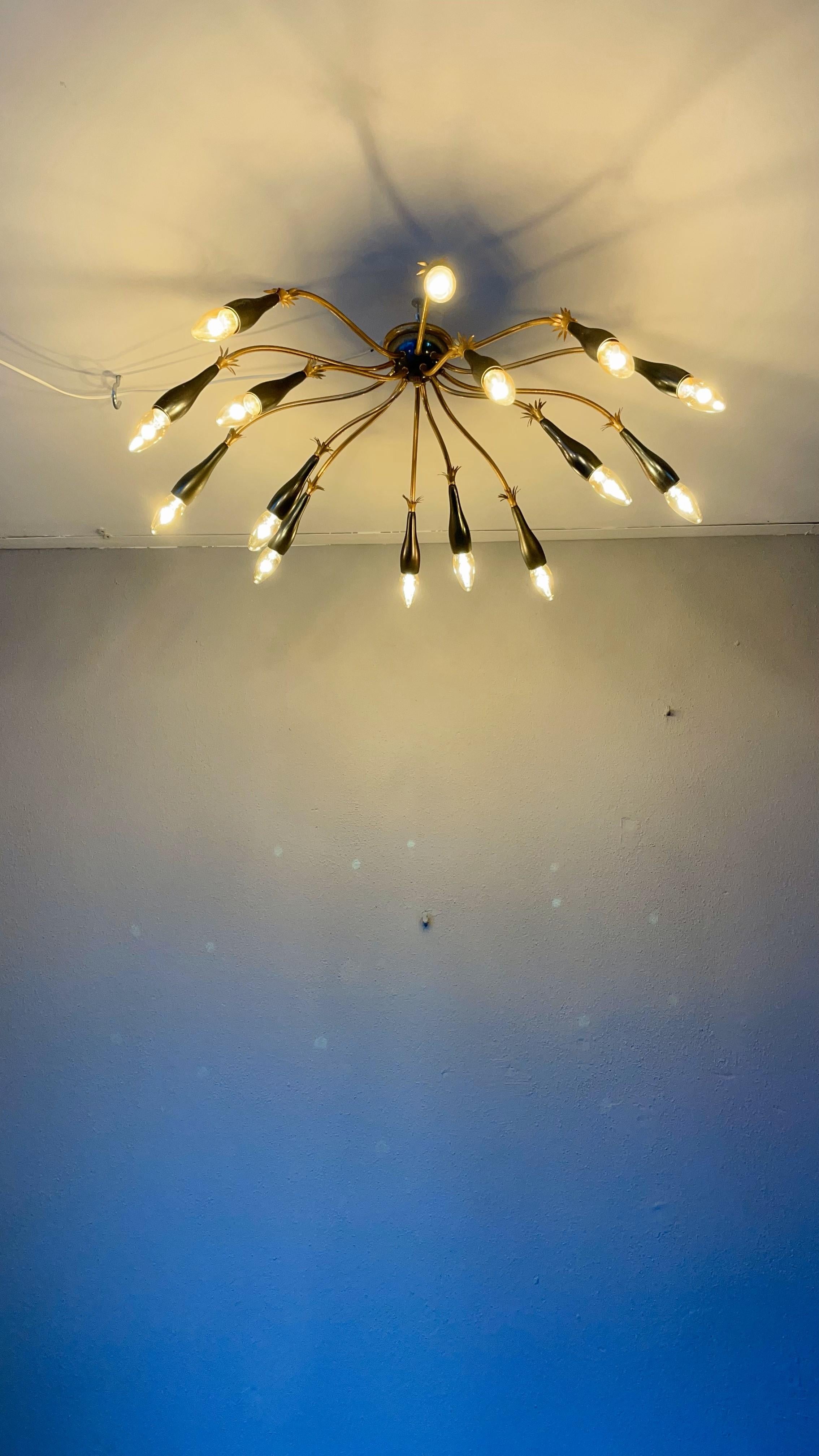 Lampada da soffitto Starburst moderna di metà secolo in vendita 4