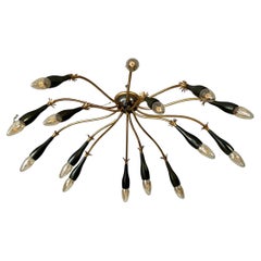 Mid-Century Modern Starburst Ceiling Lamp