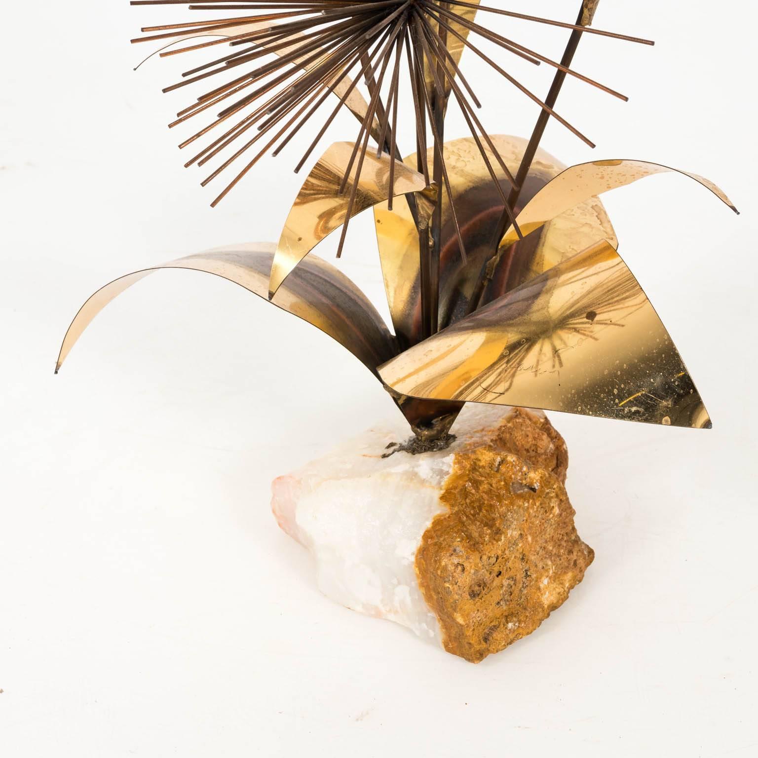 Metal Mid-Century Modern Starburst Sculpture