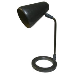 Mid-Century Modern Steel Desk Lamp Manner of Paavo Tynell