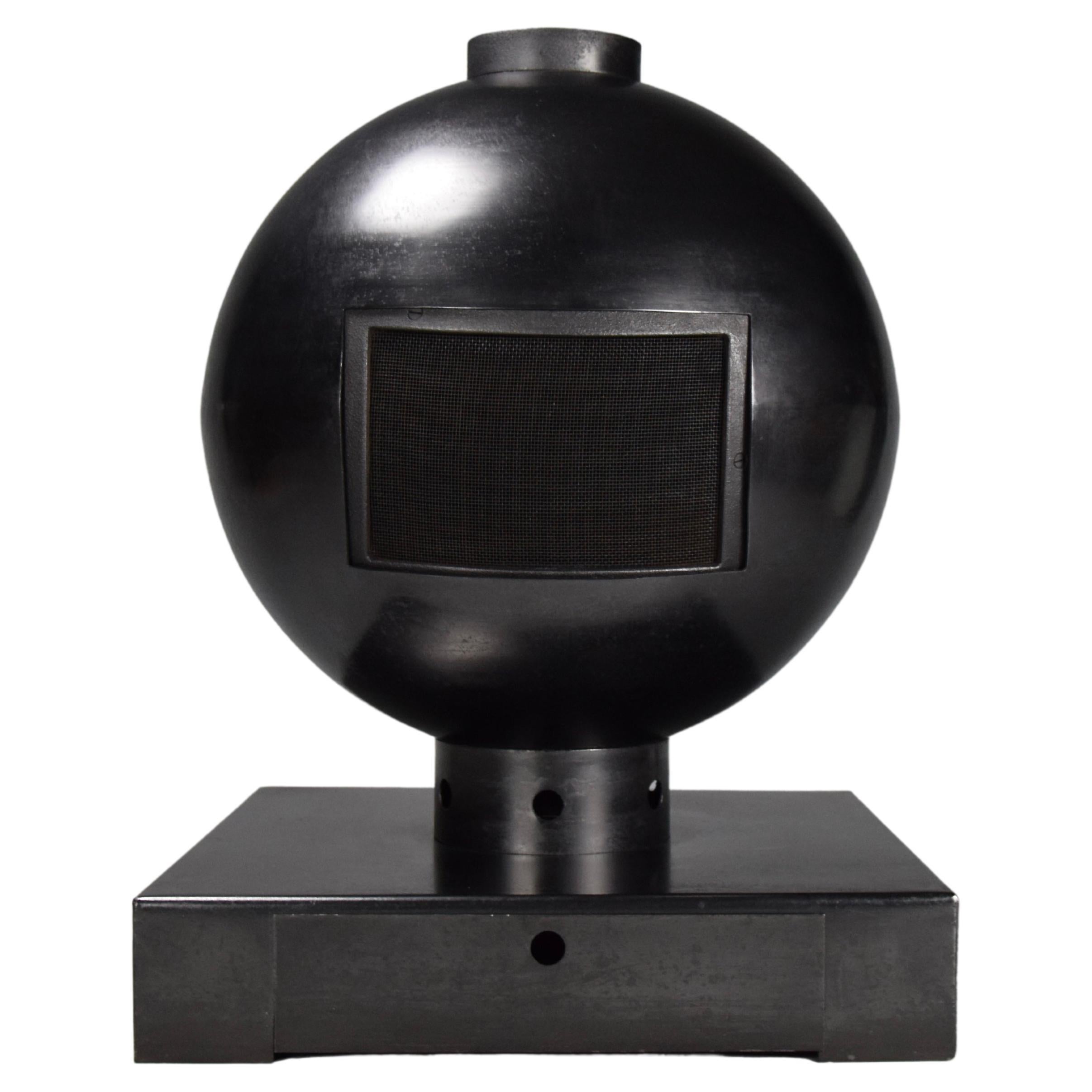 Mid-Century Modern Steel Spherical Fire Place For Sale