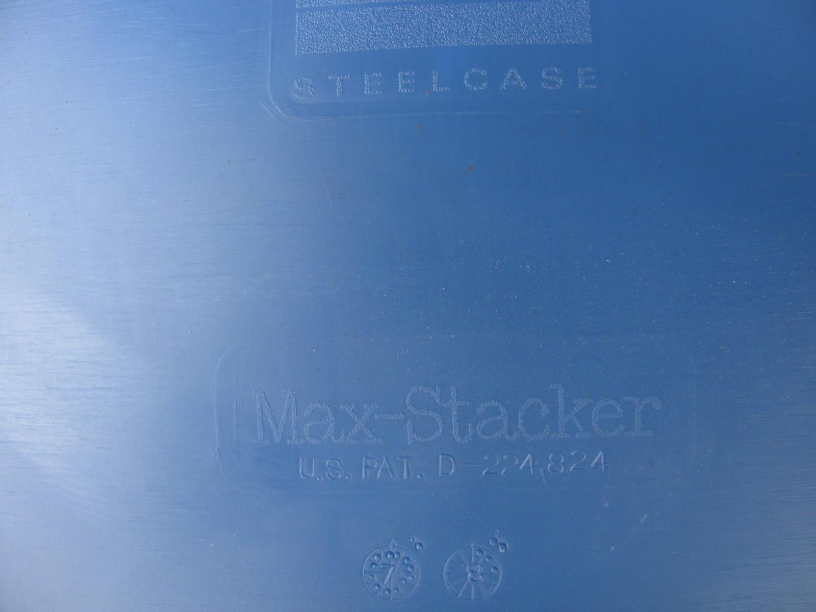 Mid-Century Modern Steelcase Stacking Chairs 26 Available In Good Condition In Port Jervis, NY