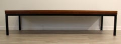 Mid Century Modern Stendig Slat Teak Wood Bench