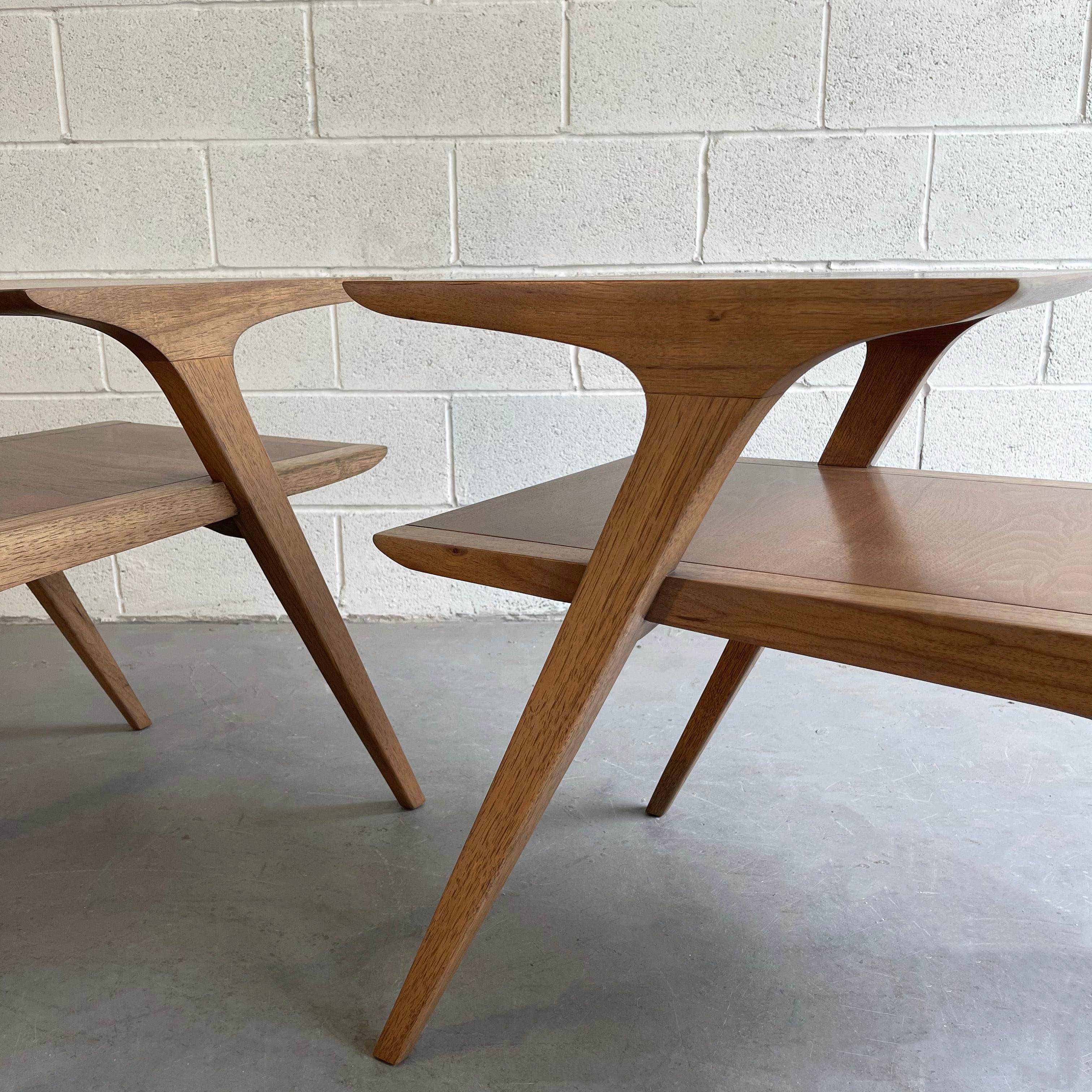 Mid-Century Modern Step End Tables by John Van Koert for Drexel 2