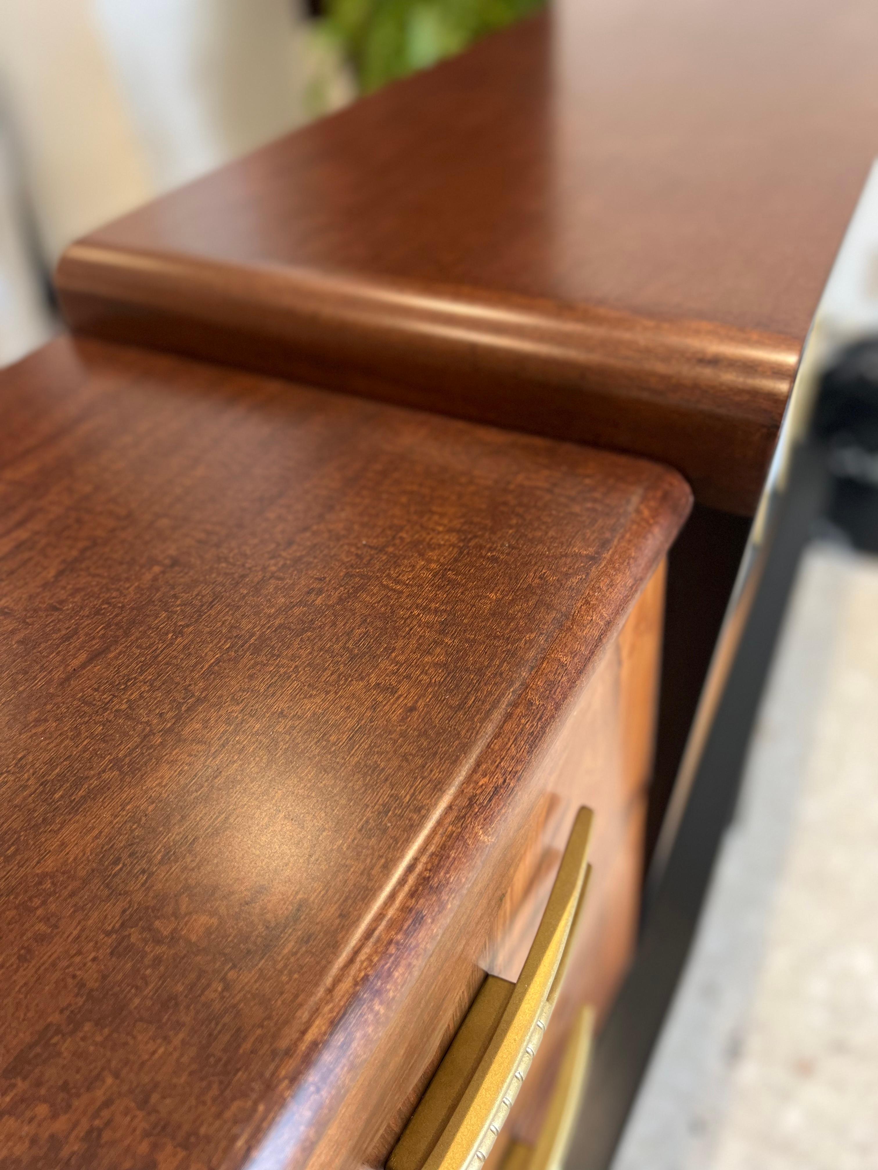 Brass Mid-Century Modern Golden Voice Stereo Console