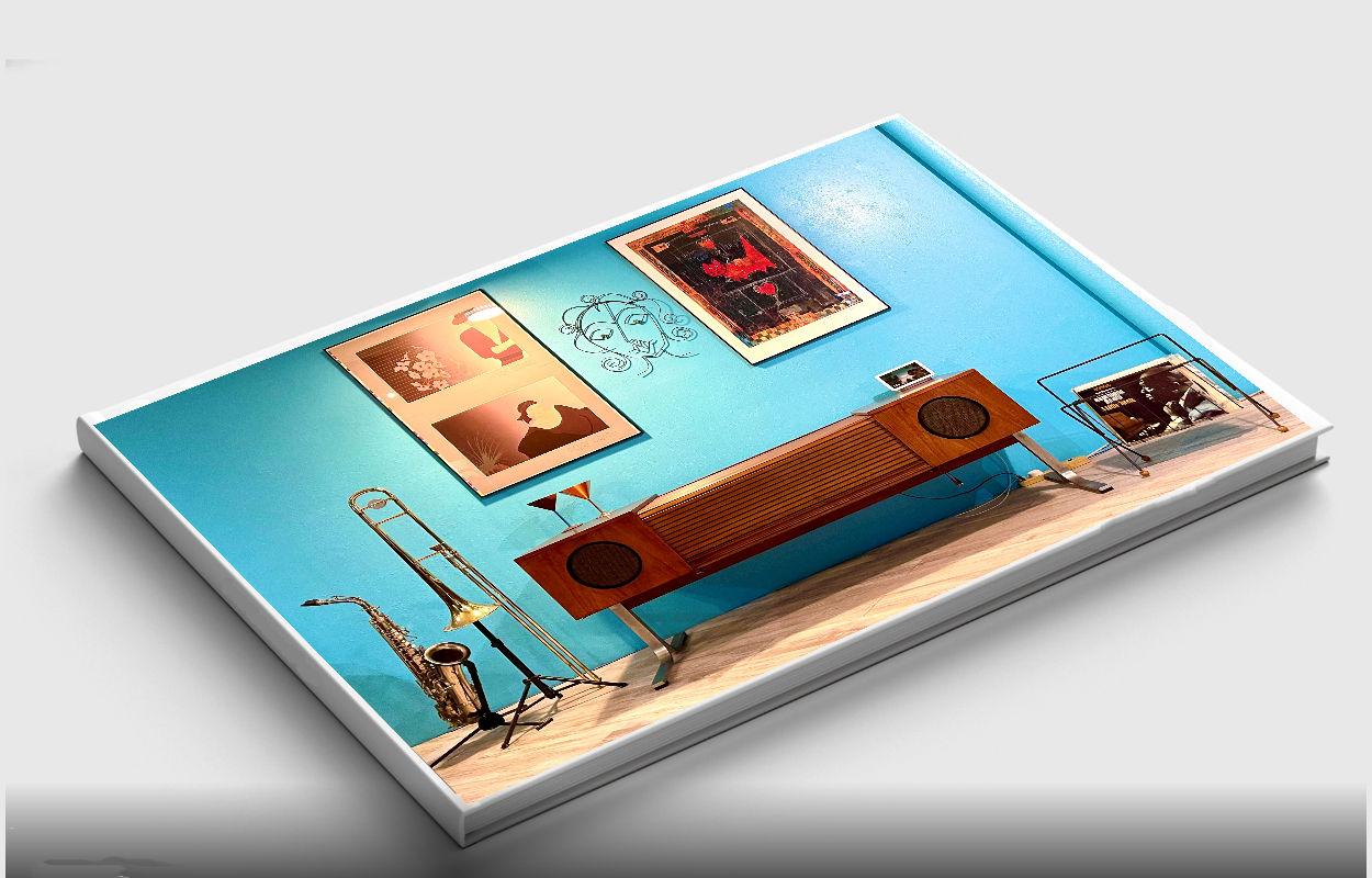 Mid-Century Modern Stereo Konsole Radio Record Player Bar Couchtisch Buch, Mid-Century Modern (Bauhaus) im Angebot