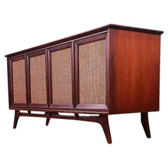 Mid-Century Modern Stereo Console Record Player amp platinum mdl lk eames