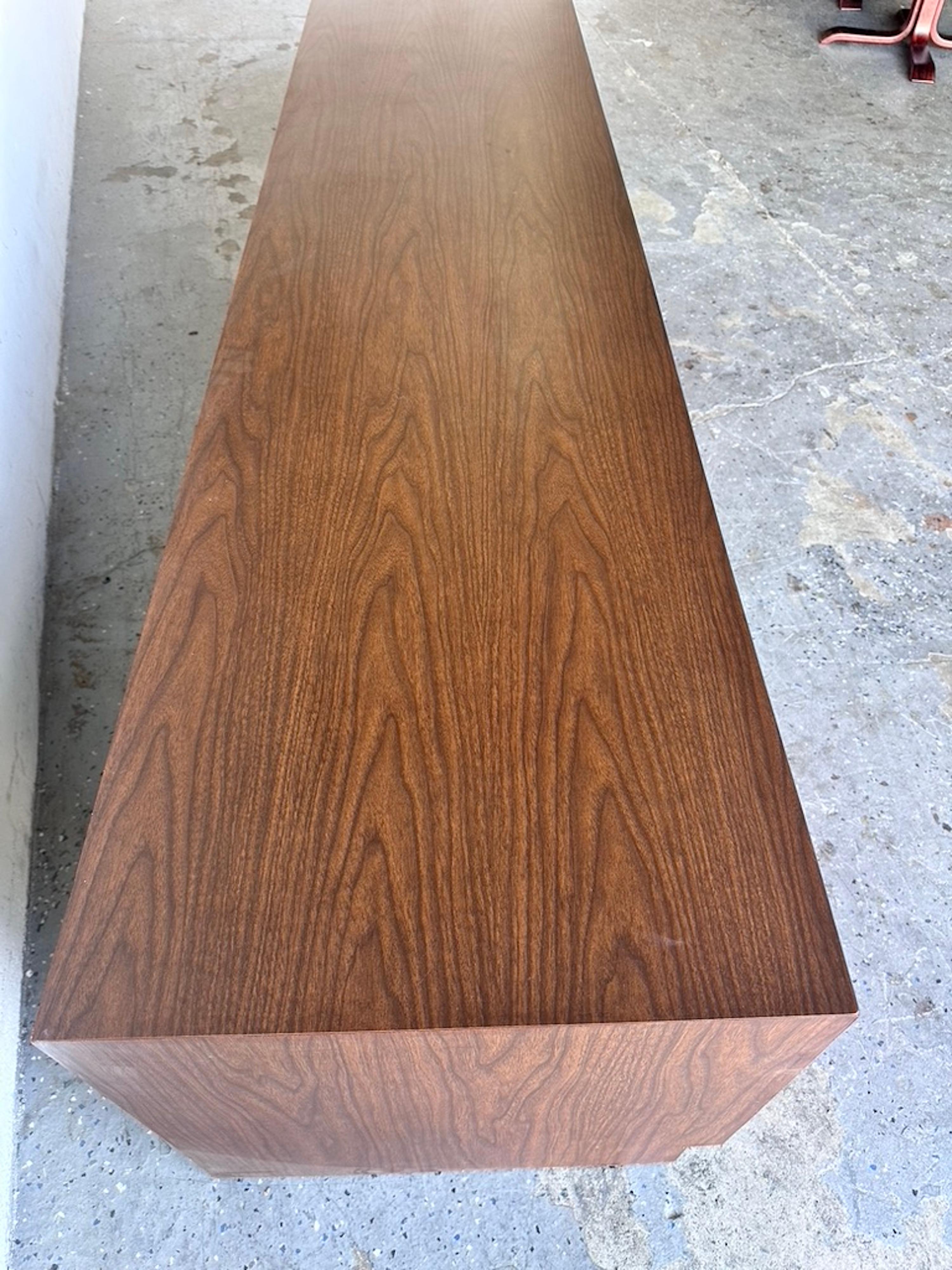 Mid-Century Modern Stereo Media Record Console/Credenza Bench
Add a touch of retro charm to your space with this mid-century low, long stereo/media console credenza! This unique piece combines eye-catching mid century colors  with functional