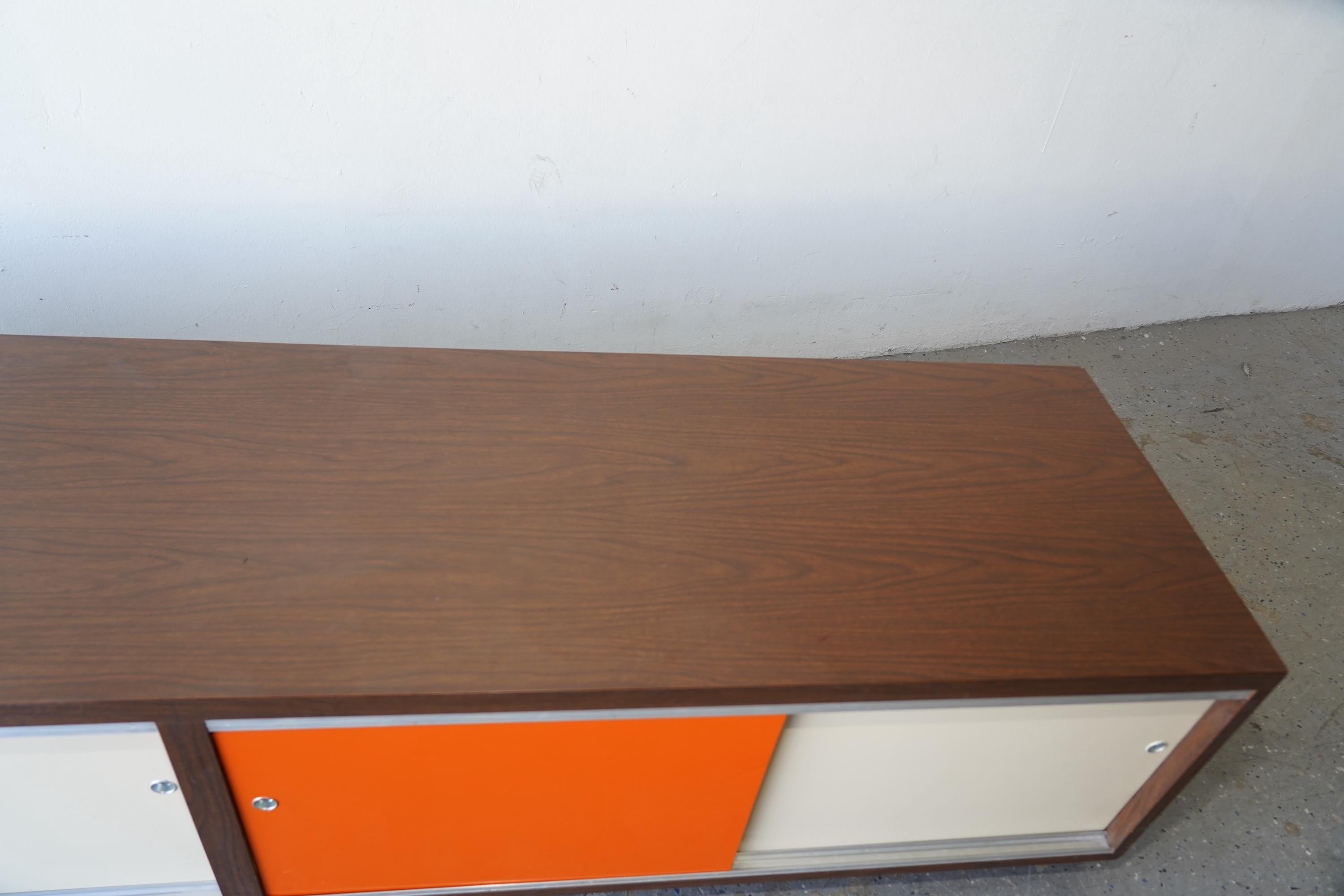 Mid-Century Modern Stereo Media Record Console/Credenza Bench 1