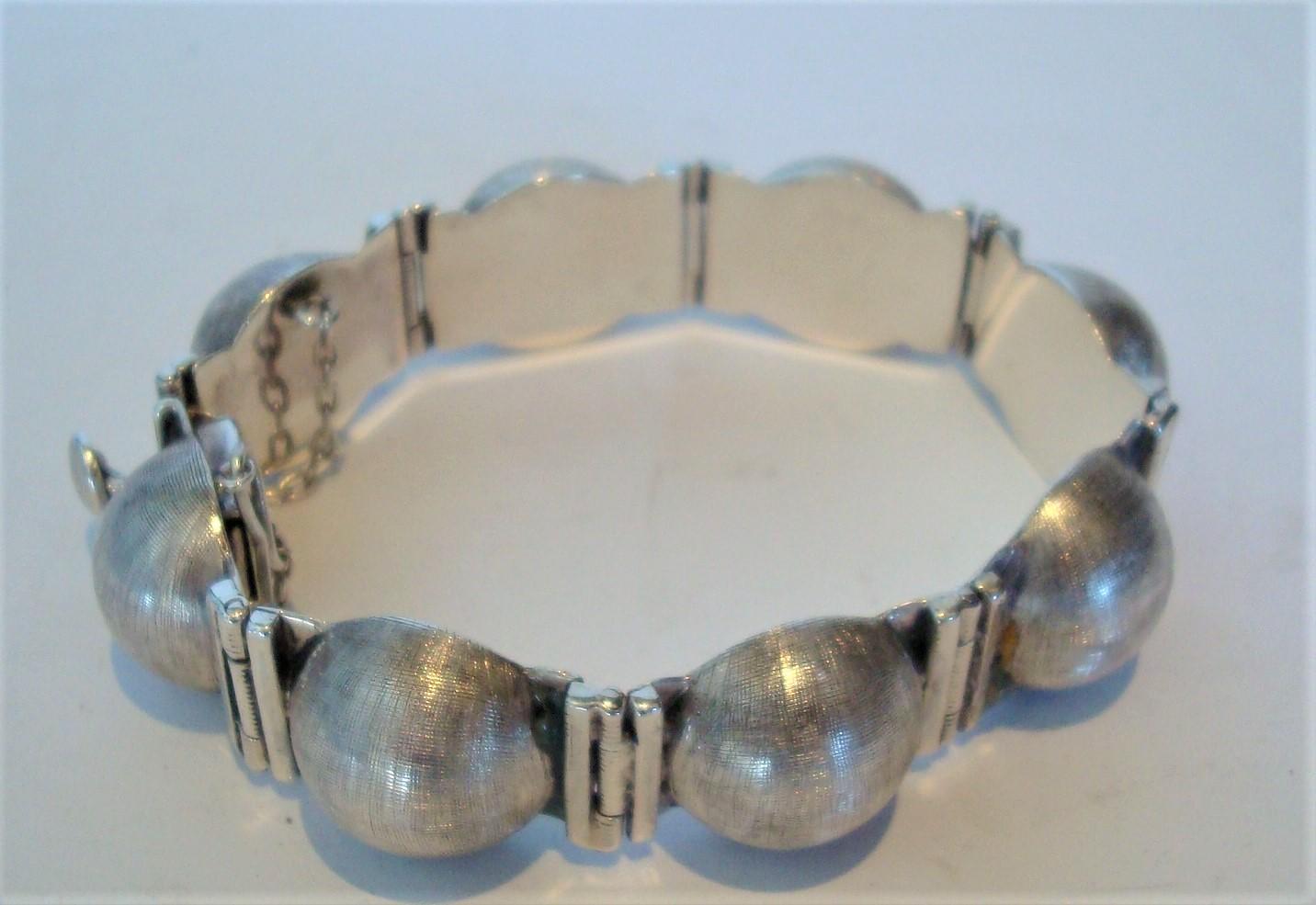 Argentine Mid-Century Modern Sterling Bracelet Designed by Antonio Belgiorno, 1950´S For Sale