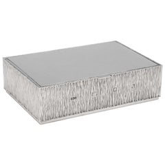 Mid-Century Modern Sterling Silver Bridge Box by Gerald Benney, London, 1970