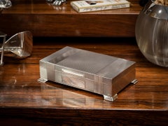 Mid Century Modern Sterling Silver Cigar Box Harman Brothers