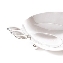 Mid Century Modern Sterling Silver Footed Dish Signed Tiffany & Co.