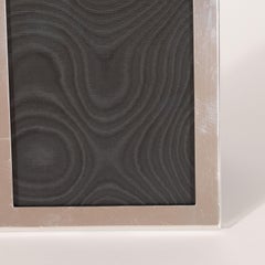 Mid-Century Modern Sterling Silver Leather Backed Picture Frame by Tiffany & Co.