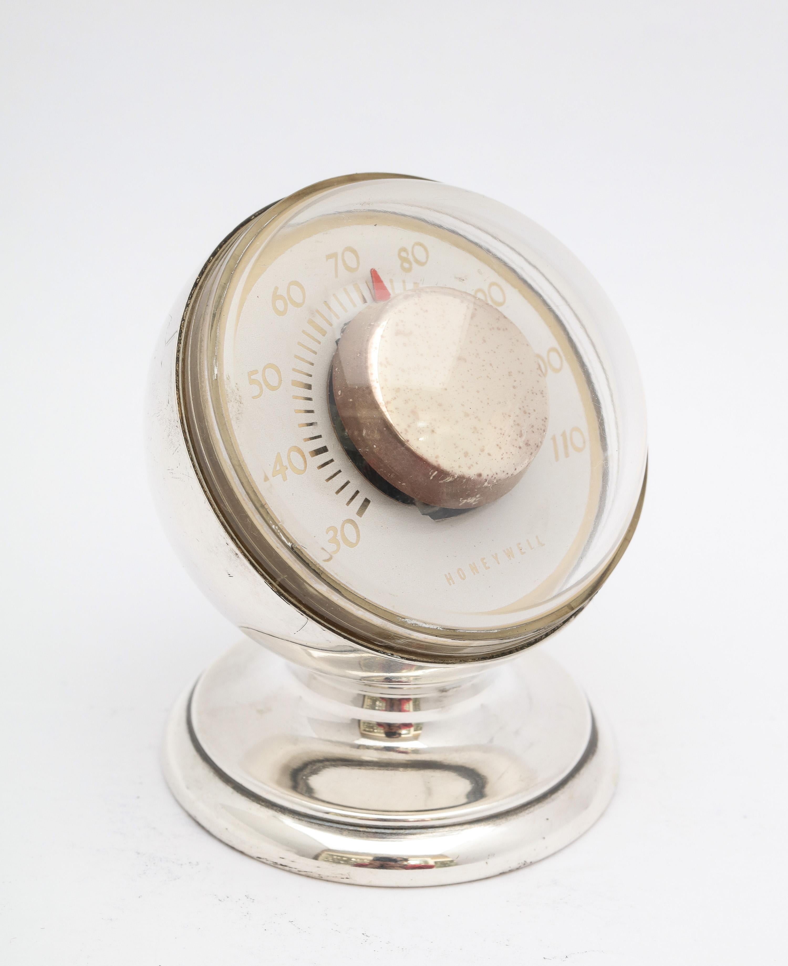 American Mid-Century Modern Sterling Silver Thermometer by Tiffany & Co.