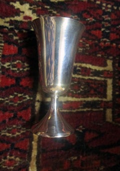 Mid-Century Modern Sterling Silver Vodka Shot/Cordial Goblets