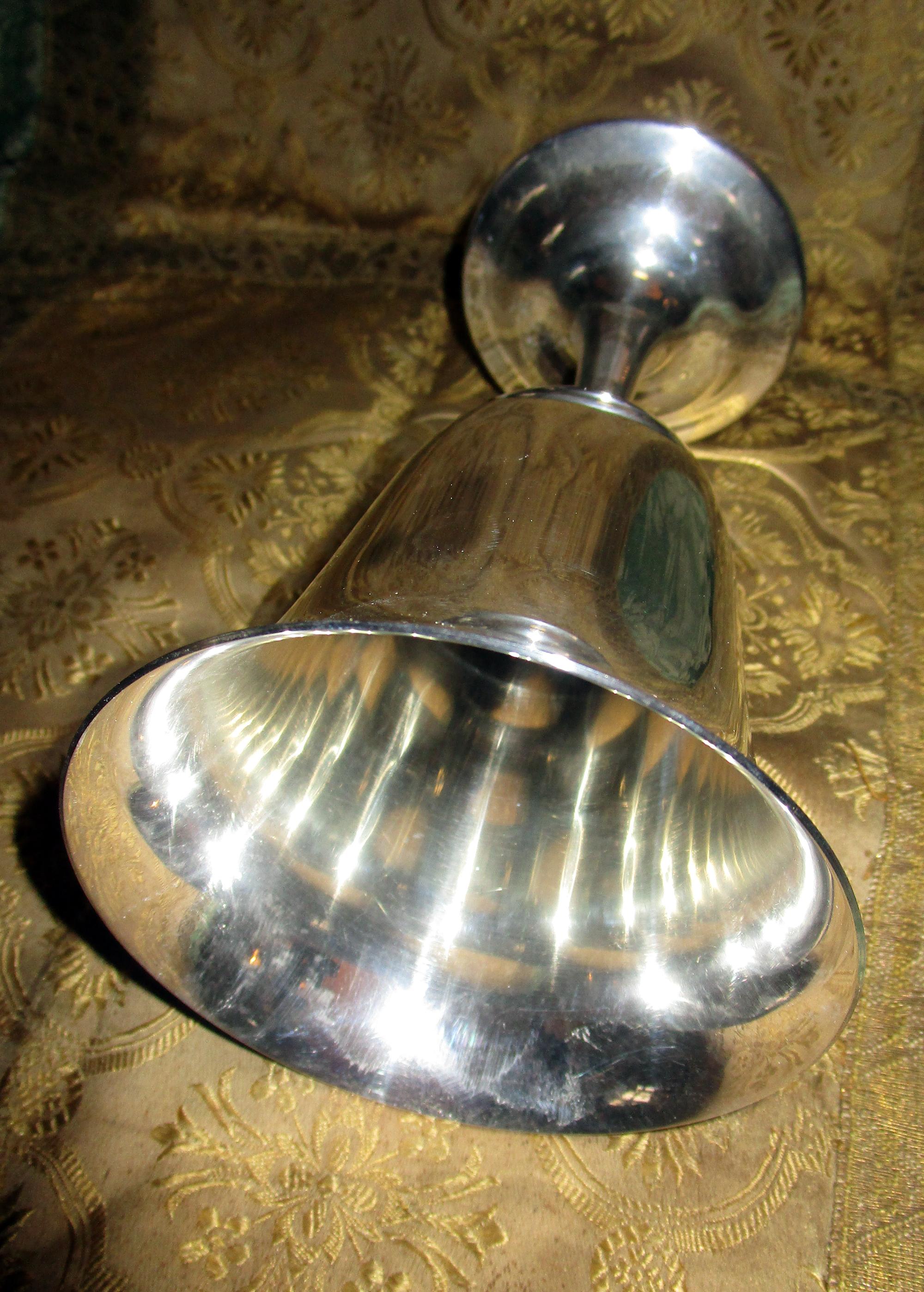 silver goblet set