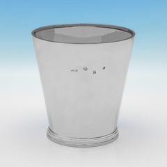 Mid Century Modern Sterling Silver Wine Coolers, Walter Davies & Sons Ltd, 1973