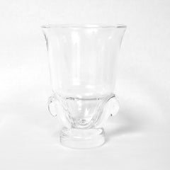 Mid-Century Modern Steuben Glass Vase with Scroll Base