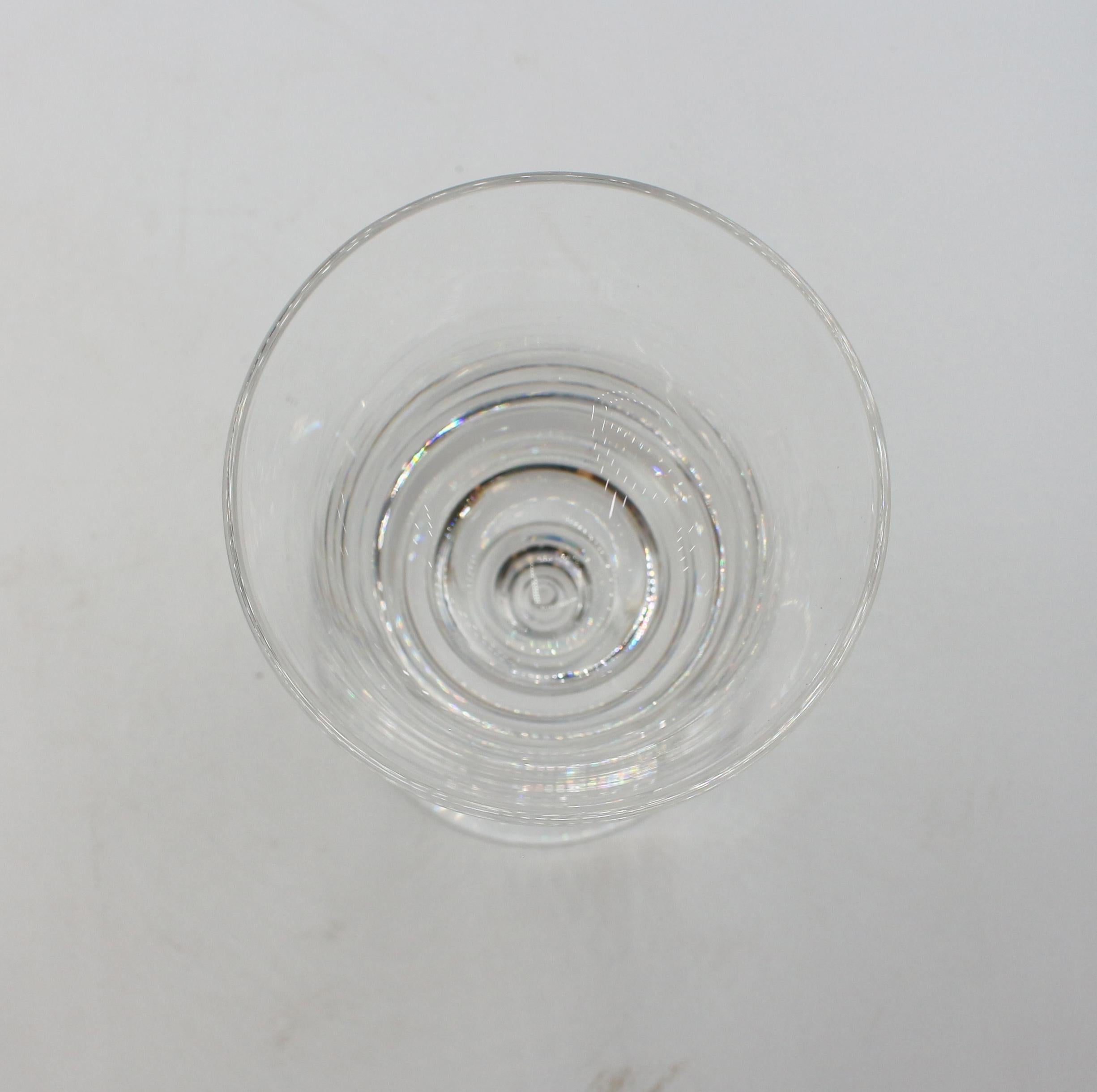 20th Century Mid Century Modern Steuben Tear Drop Water Goblets Set of 12