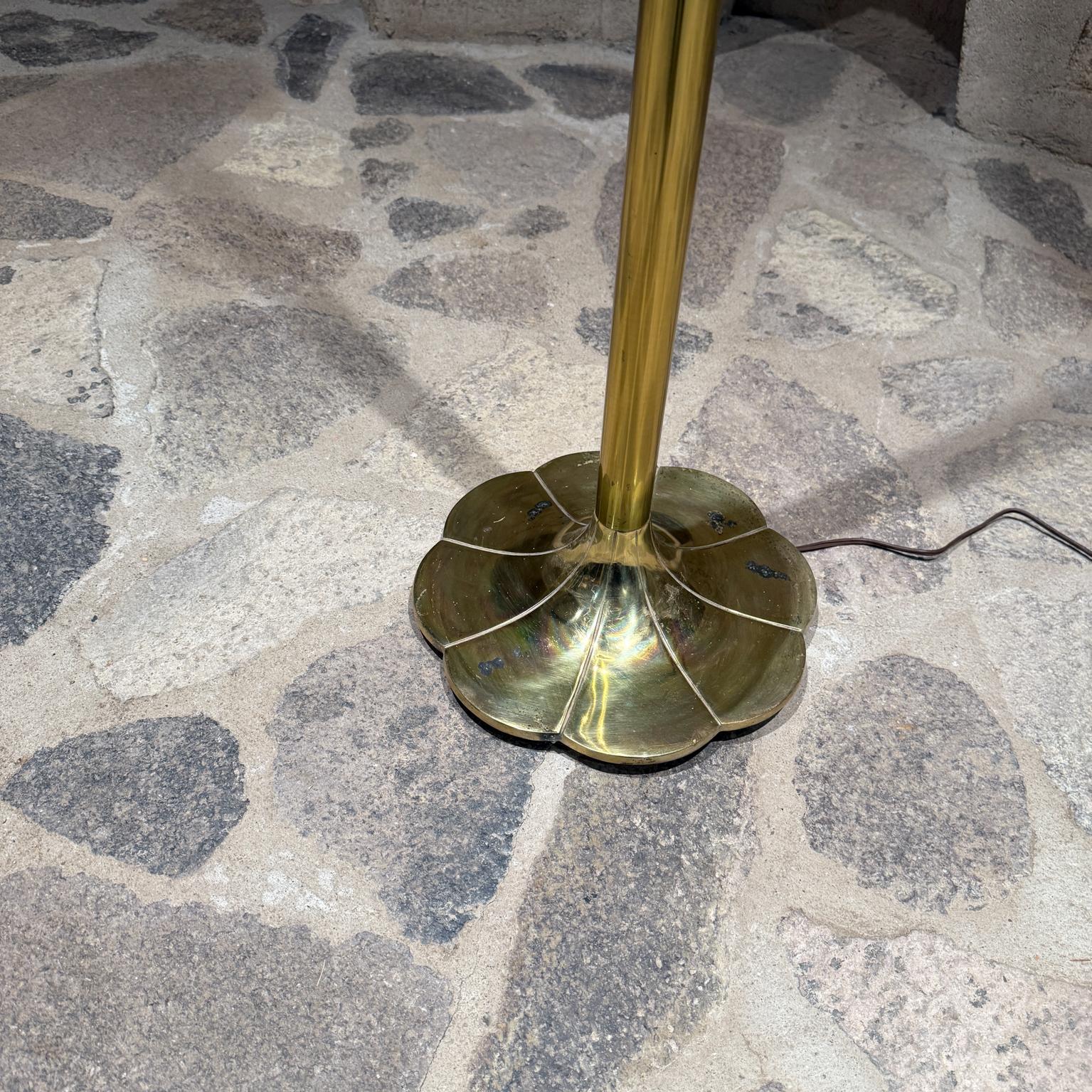 Mid Century Modern Stiffel  Tulip Torchiere Brass Floor Lamp Chicago For Sale 3