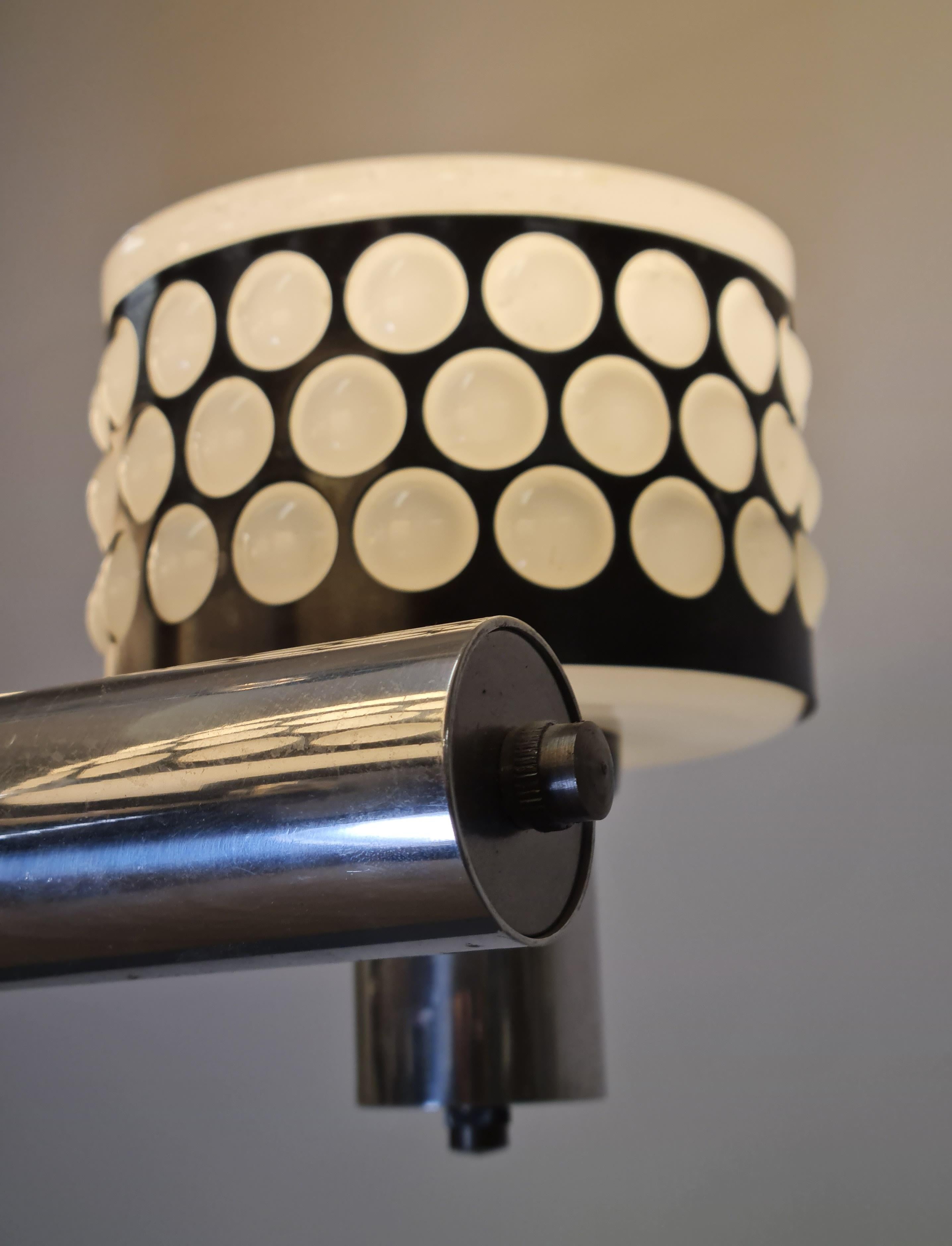 Mid-20th Century Mid-Century Modern Stig Lindström Pendant, Glass, Teak and Chrome, Lival 1960s For Sale