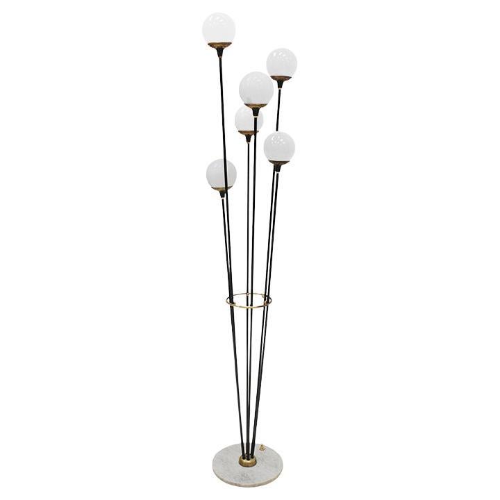 Mid Century Modern Stilnovo Floor Lamp, Italy, 1950s