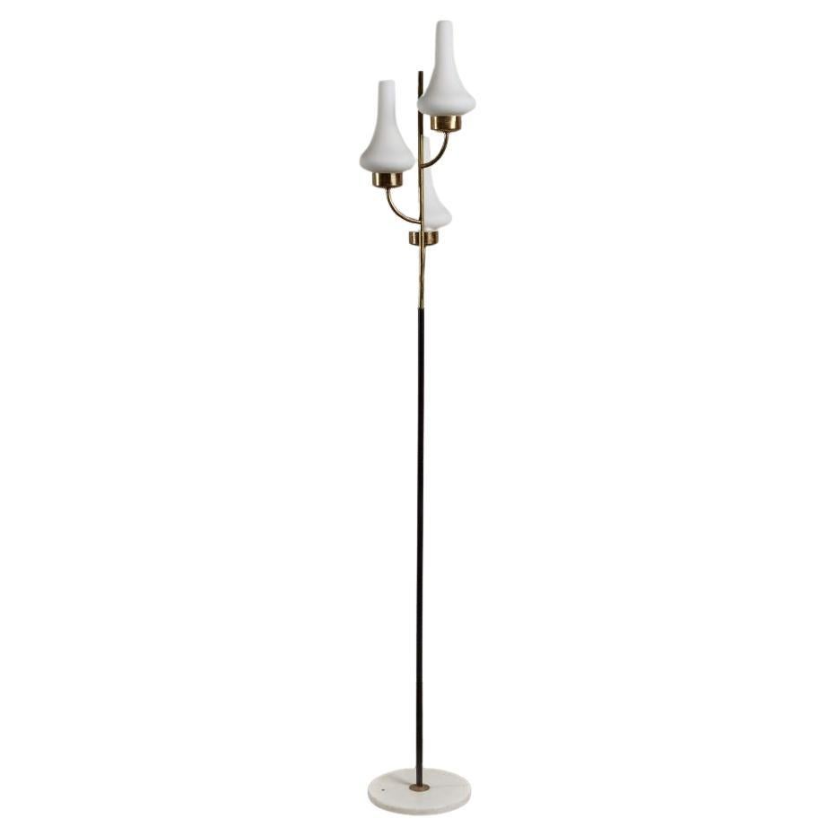 Mid-Century Modern Stilnovo Floor Lamp with 3 Arms For Sale