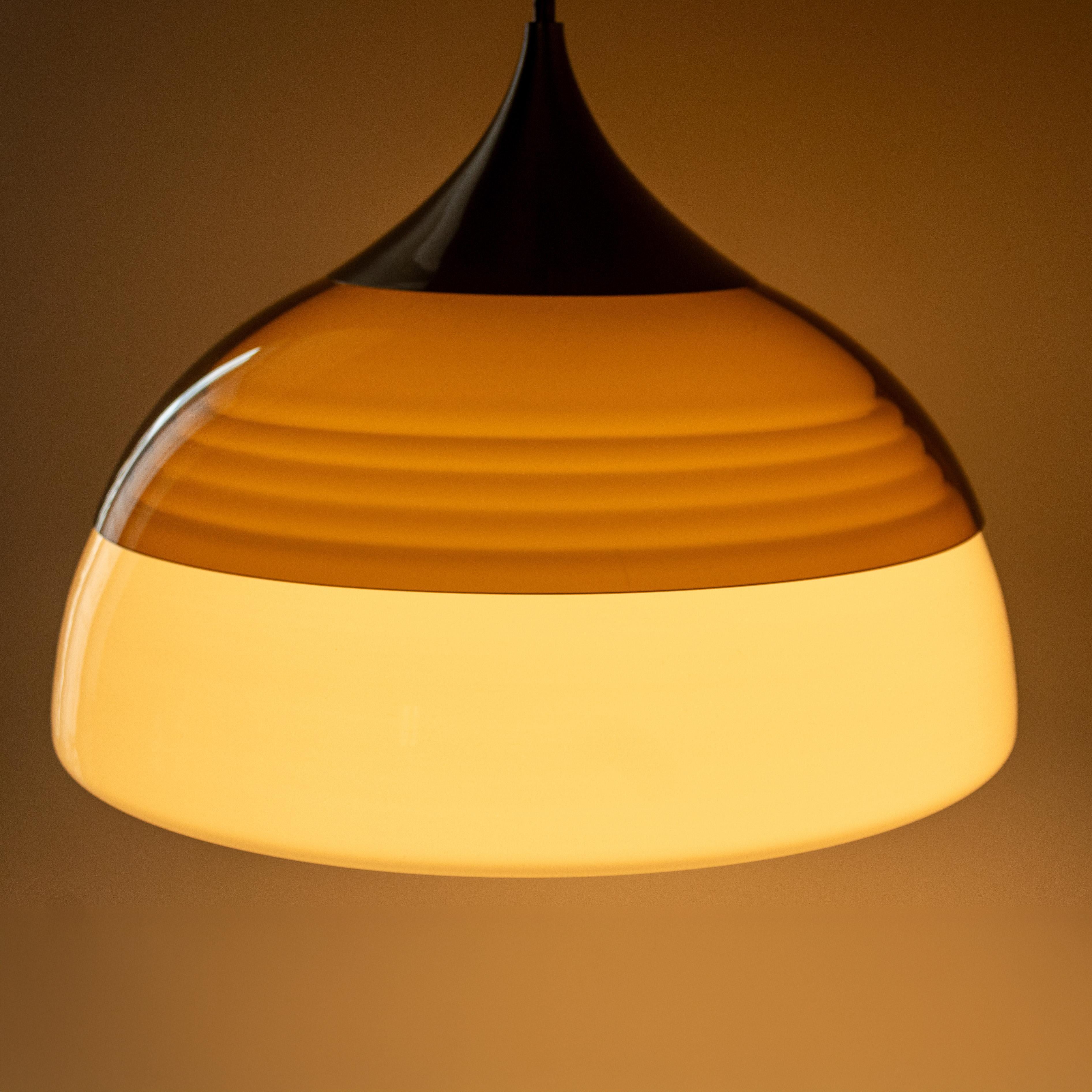 Mid-Century Modern Mid Century Modern Stilnovo Pendant, Model 1238, Italy 1960s For Sale