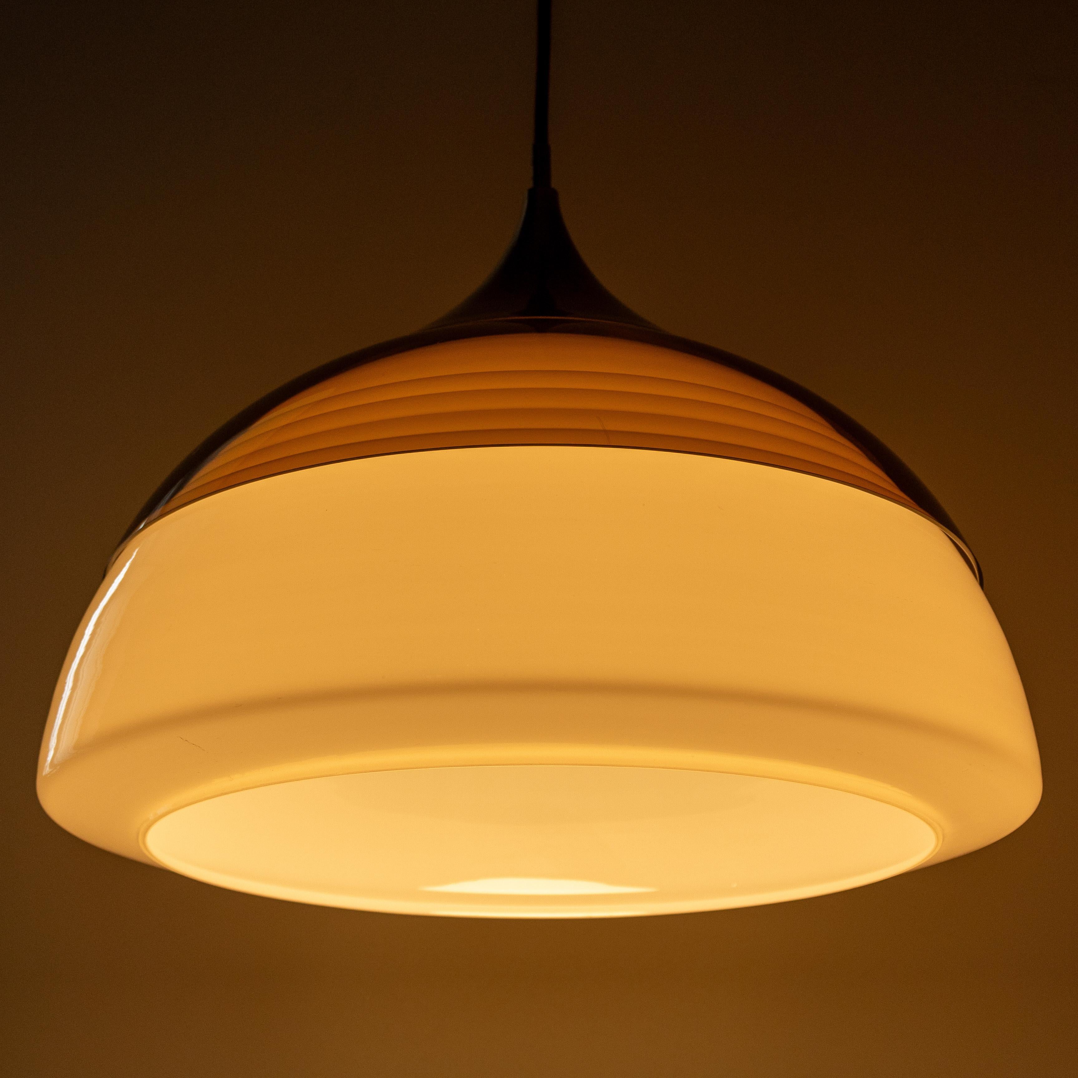 Italian Mid Century Modern Stilnovo Pendant, Model 1238, Italy 1960s For Sale
