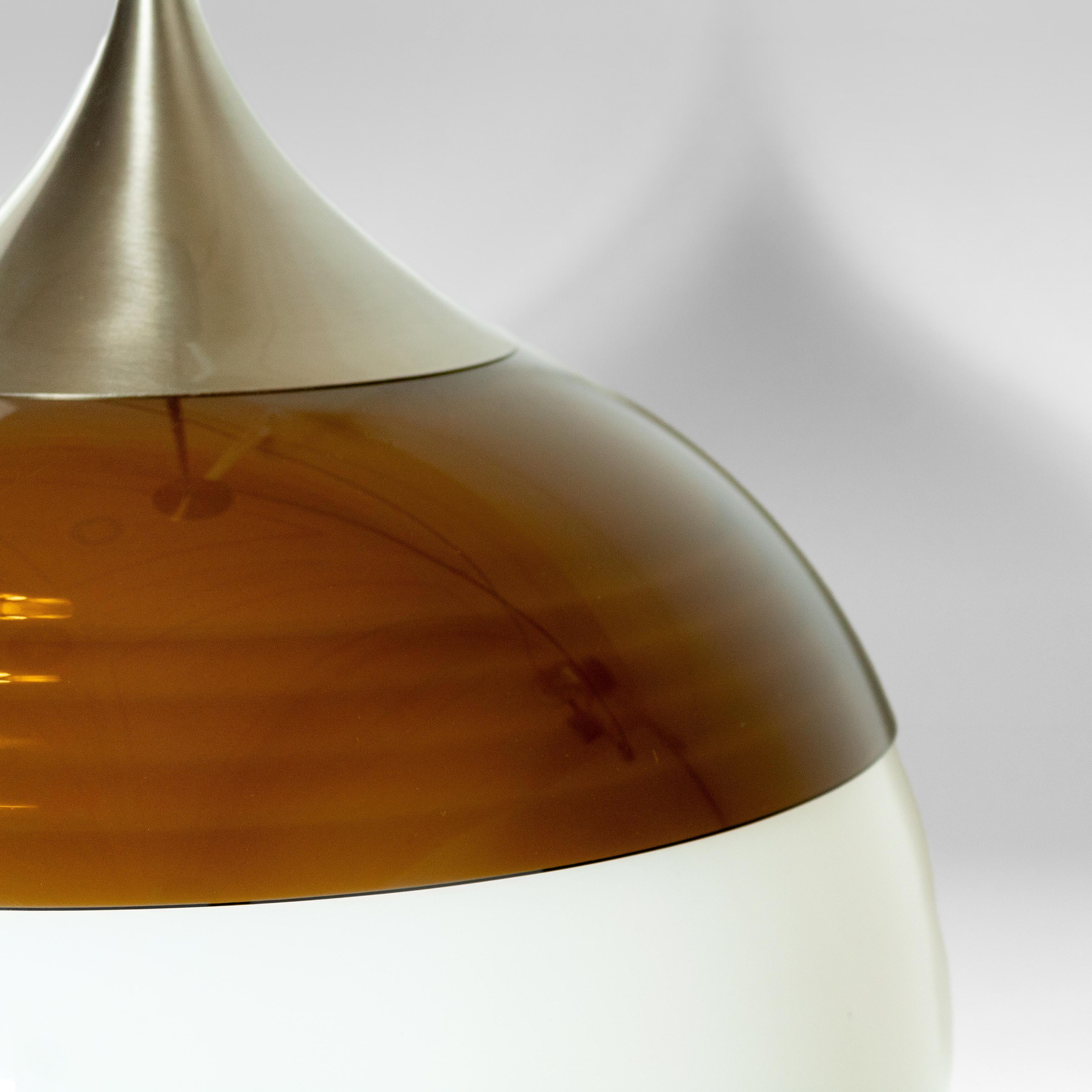 Mid Century Modern Stilnovo Pendant, Model 1238, Italy 1960s In Good Condition For Sale In Ceglie Messapica, IT