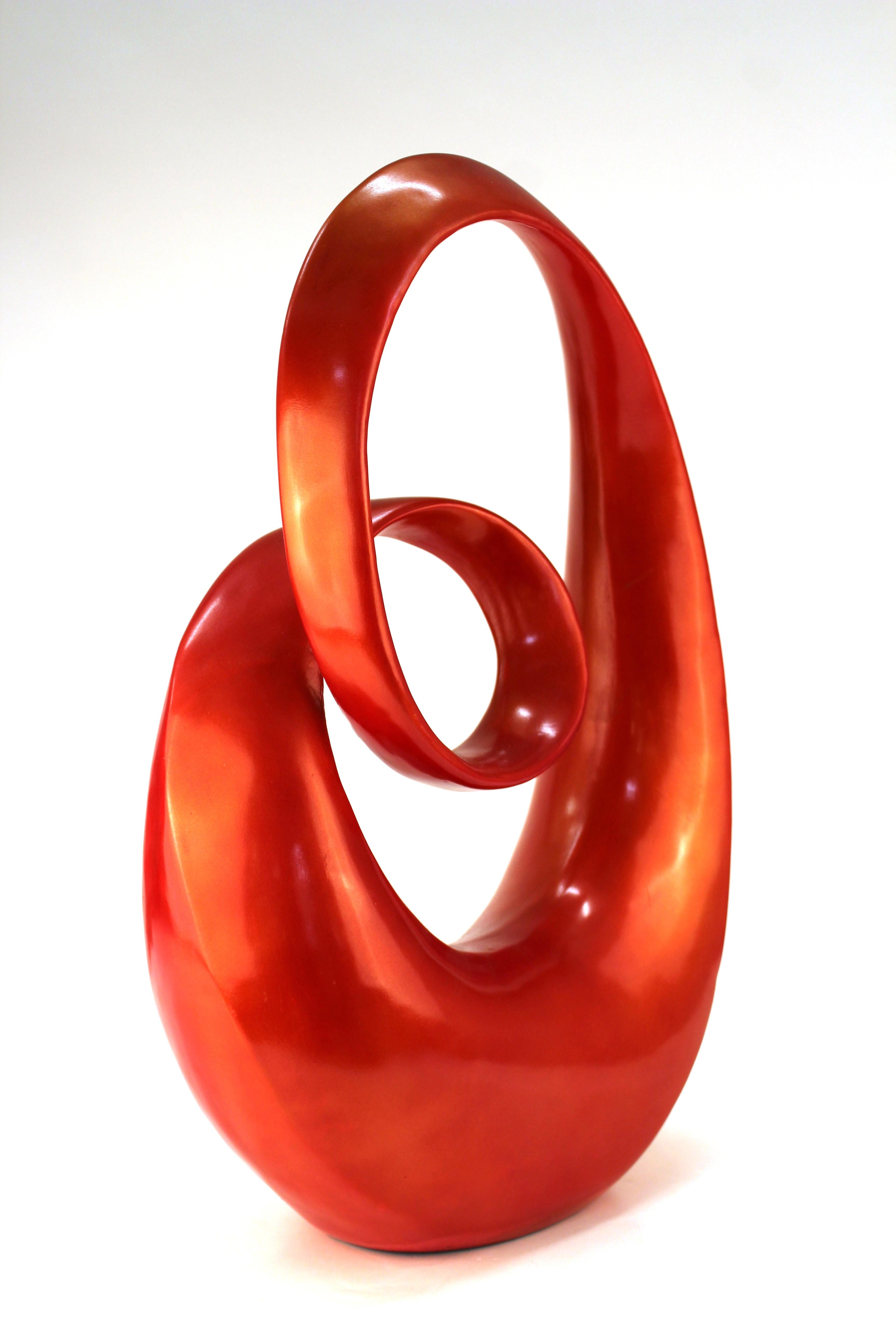 Late 20th Century Mid-Century Modern Stohan Red Resin Sculpture