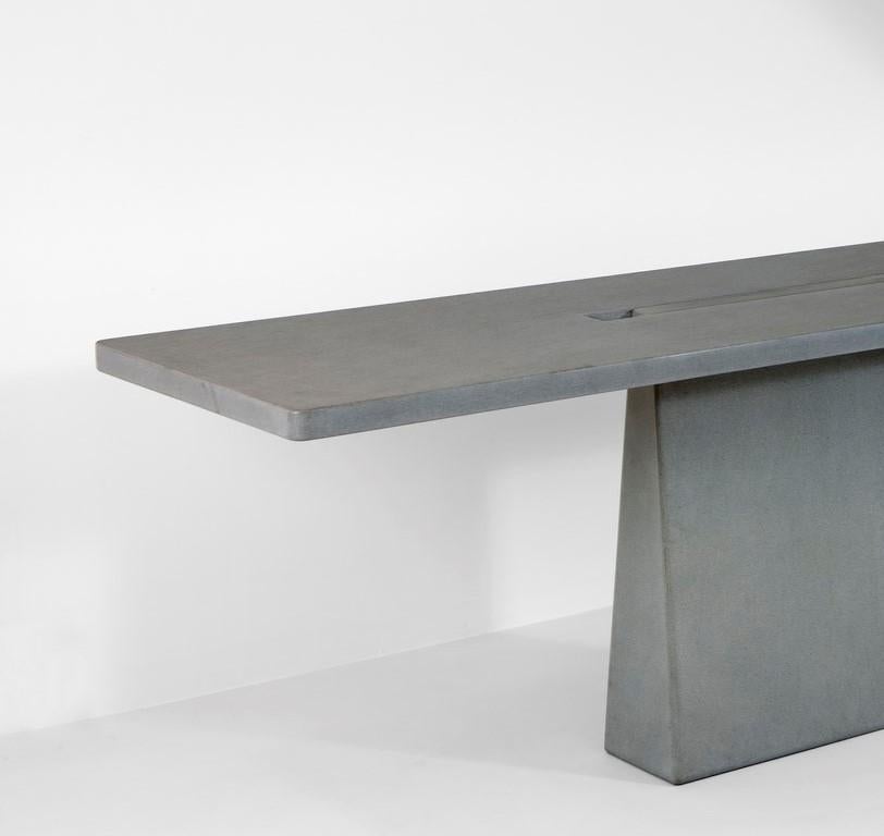 Late 20th Century Mid-Century Modern stone console by Angelo Mangiarotti '1921-2012' For Sale